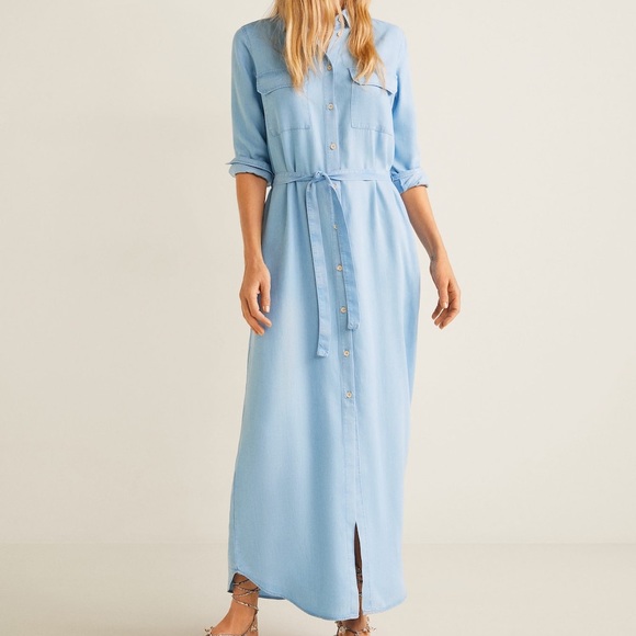 Mango Dresses & Skirts - Mango Denim Maxi Dress